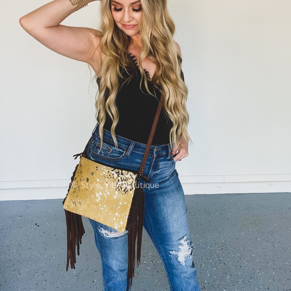 American Darling Denali Fringe Crossbody Bag handbag